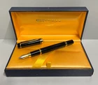 WATERMAN LE MAN 100 BLACK FOUNTAIN PEN BLACK 18K GOLD BOX