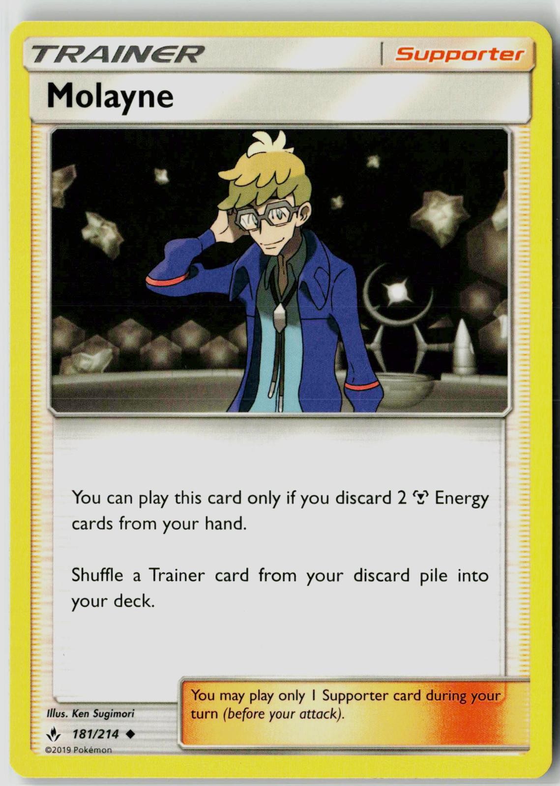 MOLAYNE 181/214 UNBROKEN BONDS POKEMON UNCOMMON NEAR MINT NM