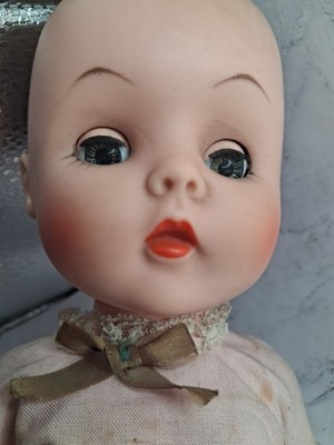 VTG 1950s/60s Eegee Baby  13 - 6  Doll 14.5'' molded hair Sleepy Eyes Bendable