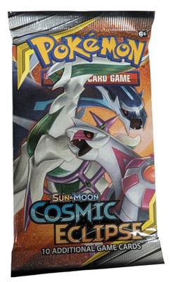 Pokémon TCG Sun & Moon Cosmic Eclipse Booster Pack Arceus, Dialga & Palkia Art