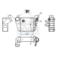 Meat & Doria LadeluftküHler LLK FüR VW Golf IV 1.4 16V 1.6 Audi A3 Octavia I 1J1