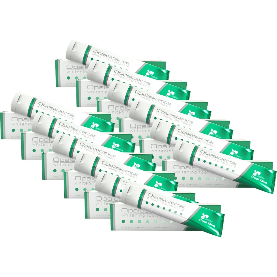 12x ULTRADENT OPALESCENCE Whitening Toothpaste Zahncreme Cool Mint Original 133g