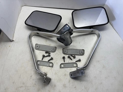 80 86 Ford F150 F250 F350 Bronco Chrome LH Driver  RH Passenger Side View Mirror