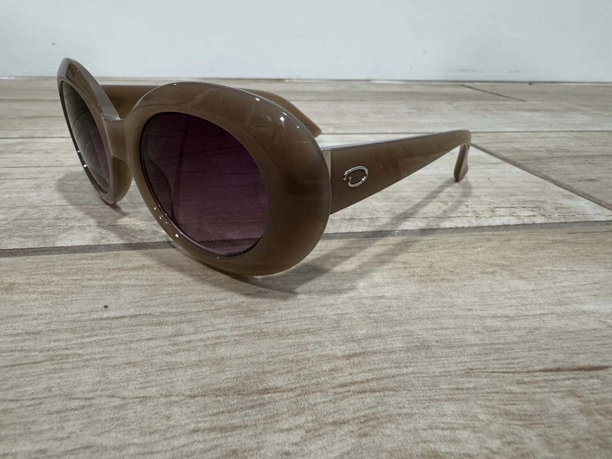 Oscar de la Renta Brown Oval Sunglasses for Women | eBay