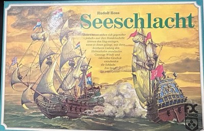 Seeschlacht Board Game (Battle at Sea, German Ed) With English Translated Rules