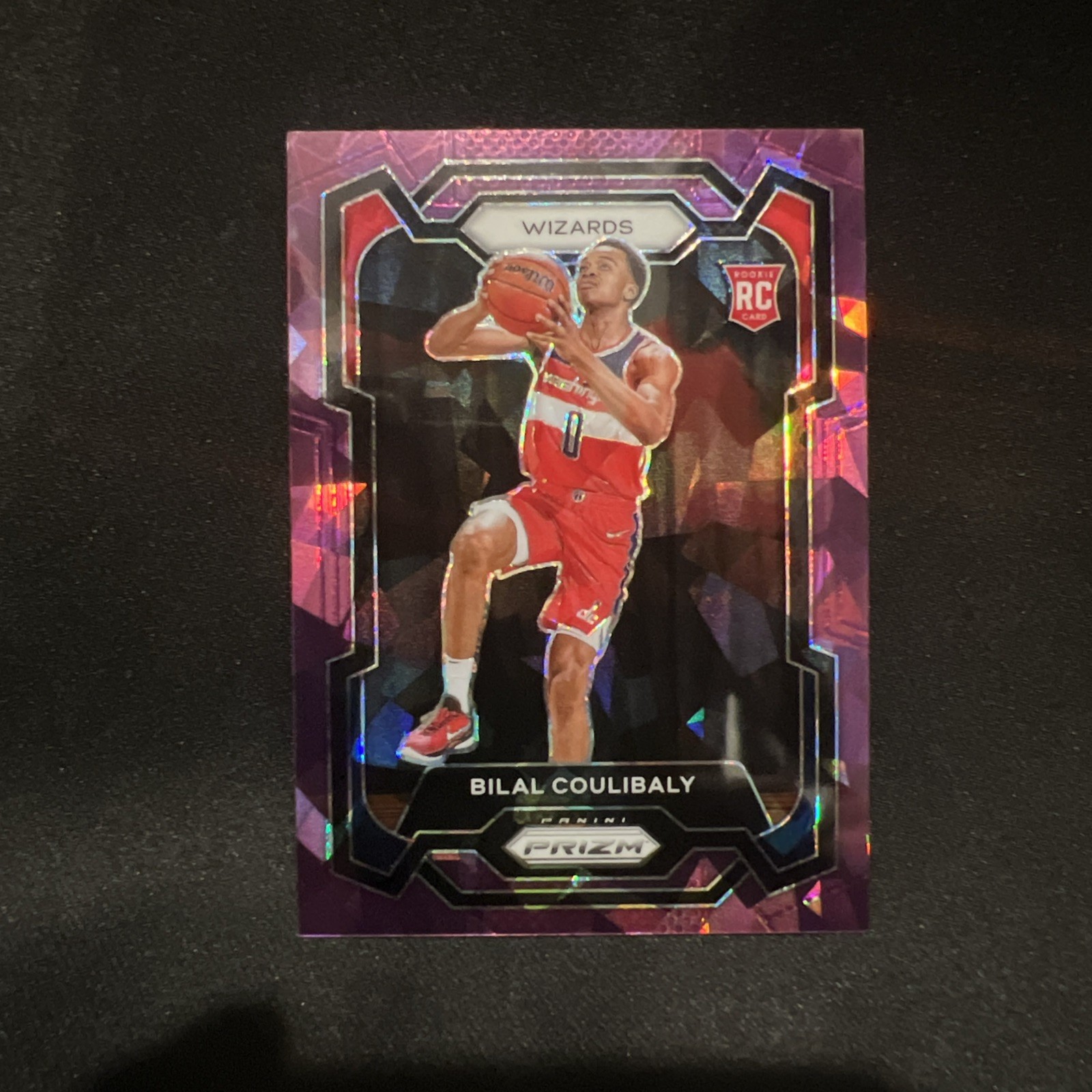 2023-24 Panini Prizm - Bilal Coulibaly #153 Purple Ice Prizm /149 (RC)