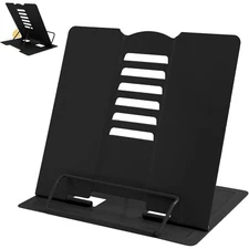 Adjustable Metal Book Stand Reading Holder for Desk with Page Stopper