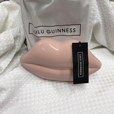 lulu guinness lips clutch bag Pale Pink Excellent Condition 