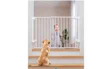 Cumbor 29.2–43" Baby Gate for Stairs, Wall-Mounted (Drill Required)