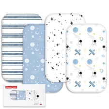Bedside Sleeper Bassinet Sheets 33x20 Inch 4 Pack Girl Boy