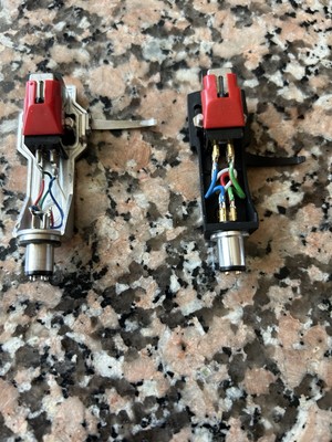 2 Tonabnehmer von Audio Technica MG-35V mit Nadel auf SME Headshell