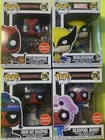 Funko Pop Deadpool Lot (4) GameStop Exclusive + Wolverine #1371  - Marvel