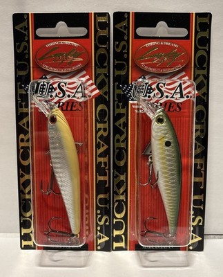 2 Lucky Craft Pointer Minnow 78 SP Suspending Jerkbaits 3  3/8oz brand new
