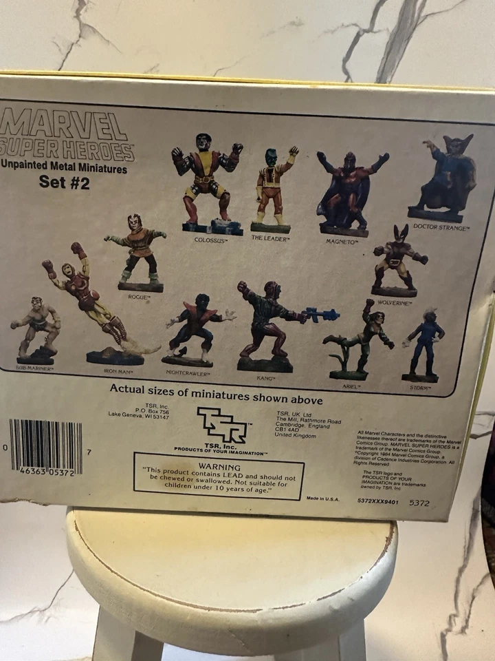 TSR Marvel Metal Miniatures Set #2 Marvel Super Heroes  - Image 4 of 4