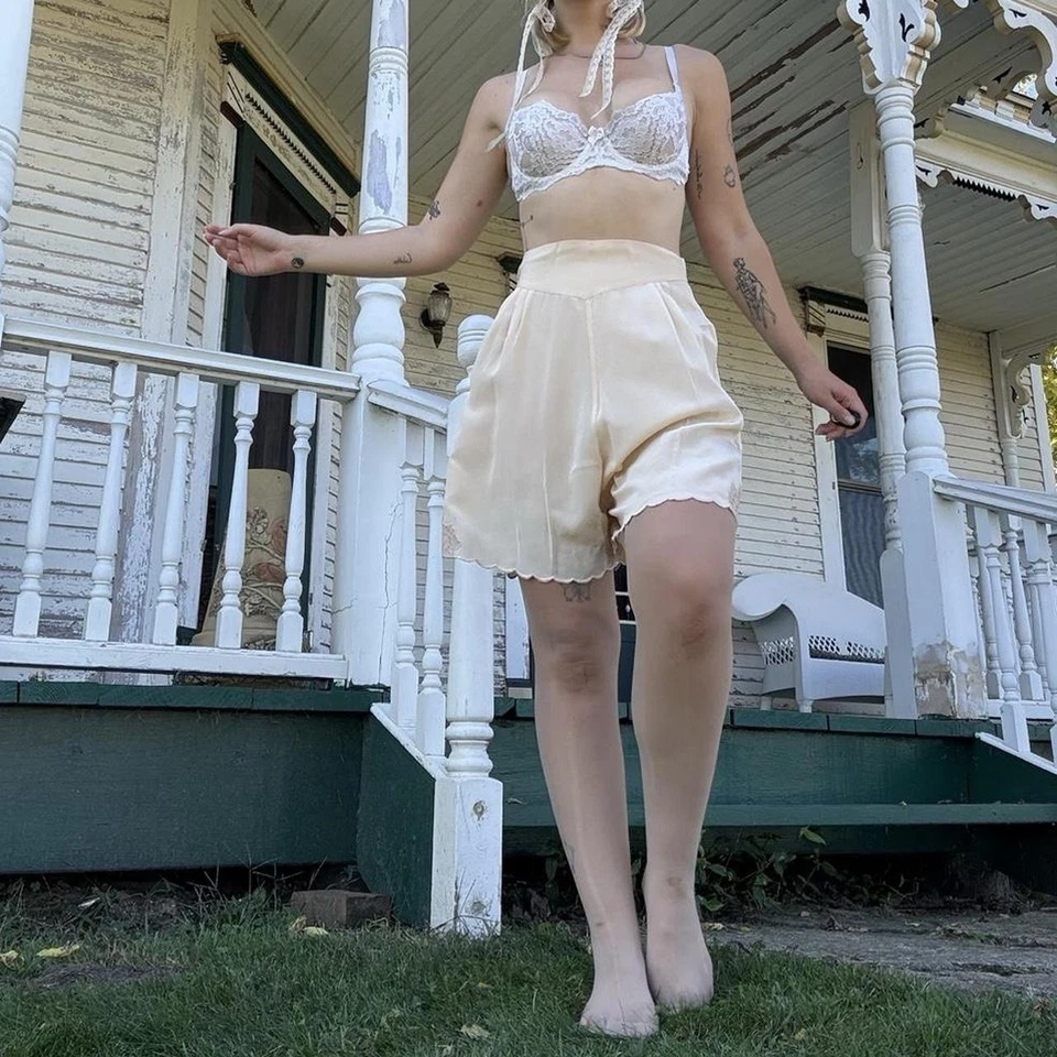 Antique Rose Lace Tap Pants - Image 2 of 4