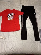 Outfit Youth Large Nike Black Sweatpants And A Youth Large Nike Red T-shirt