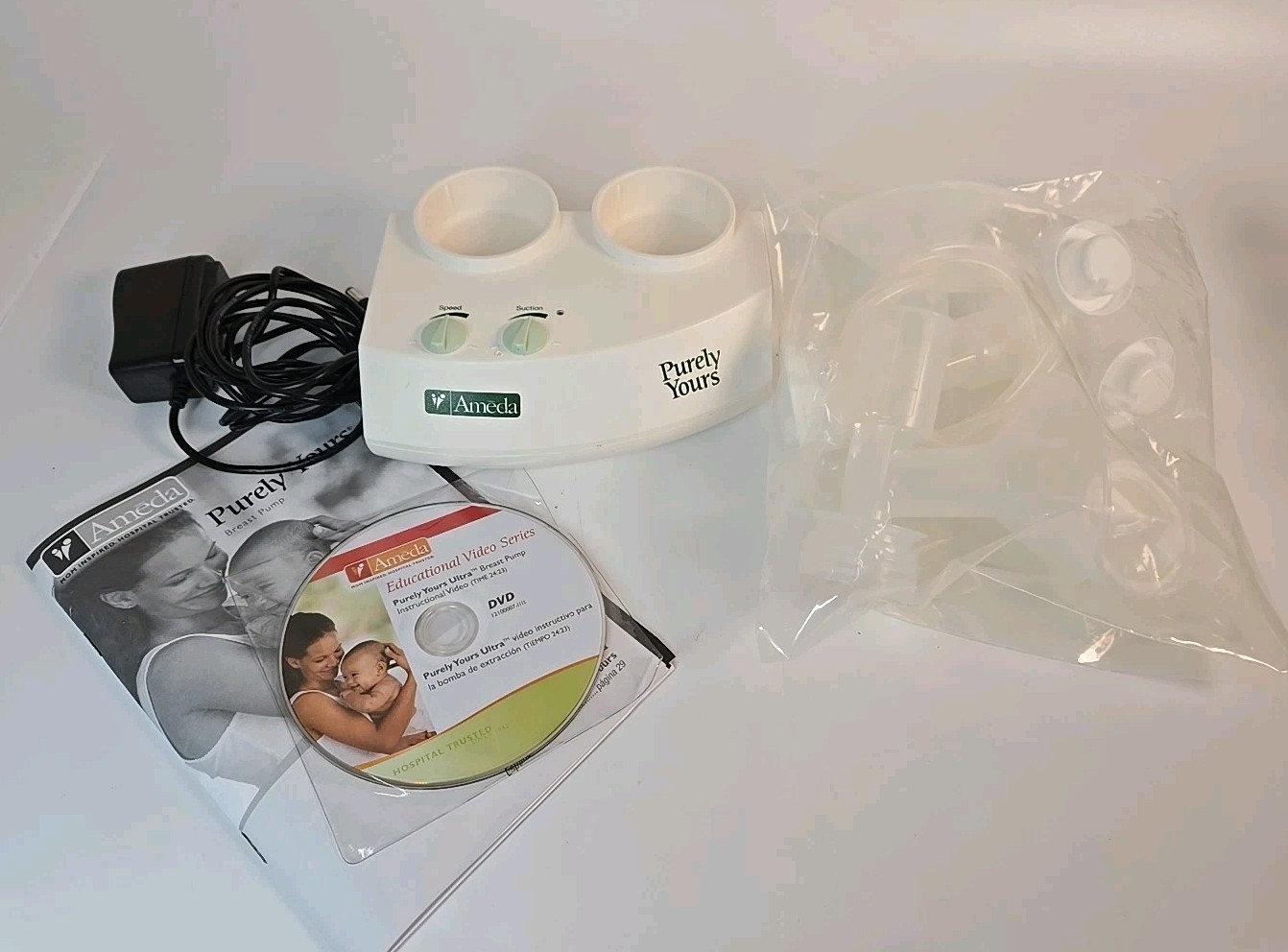 Ameda Purely Yours  Pump w/AC Power Supply Replacement Parts