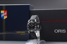 [MINT w/Box Paper] ORIS Divers 65 7707 Date 40mm Black Dial AT Men's Watch JAPAN