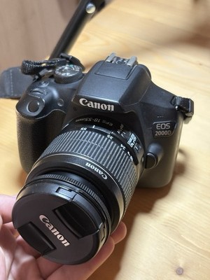 Canon 2000D DSLR Digital Camera Digicam 18-55mm Lens Black