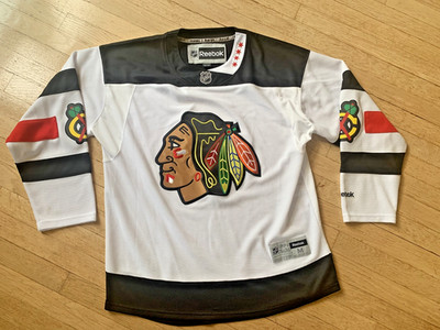 Reebok Women's Premier NHL Jersey Chicago Blackhawks Team White Stadium  M