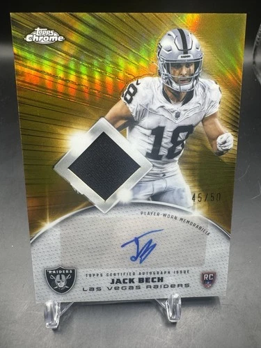 2025 Topps Chrome Jack Bech Rookie Patch Autographs (RAW)
