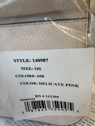 Sac bandoulière Tory Burch cuir rose clair quincaillerie dorée 140987 NEUF avec étiquettes - Photo 2/12