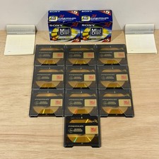 10x Sony MiniDiscs 74 Min Premium ~ Unused Labels ~ Recordable MD ~ Please Read