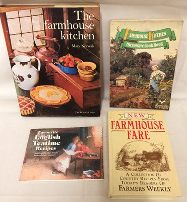 4x Farmhouse Cookbooks - New Farmhouse Fare, Farmhouse Kitchen Microwave