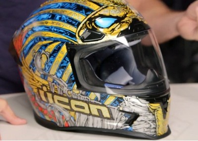 Icon Airform Pharaoh Helmet Medium Gold 0101-14087 for sale online