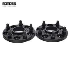 2x 15mm Bonoss Black Anodized Wheel Spacers 5x114.3 For Ford Mustang 1994
