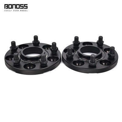 2x 15mm BONOSS Black Anodized Wheel Spacers 5x114.3 for Ford Mustang 1994+
