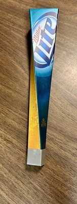 Miller Lite Beer Tap Handle   Tri Panel Logo Display