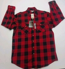 Vintage Y2K NWT Carhartt Heavyweight Flannel Shirt Men's Large-Tall Buffalo Red
