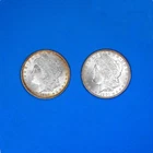 SILVER O-MINT MORGAN DOLLARS GROUP OF TWO UNC FREE SHIPPING