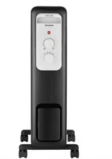 Pelonis 1,500-Watt Oil-Filled Dial Radiant Electric Space Heater with Thermostat