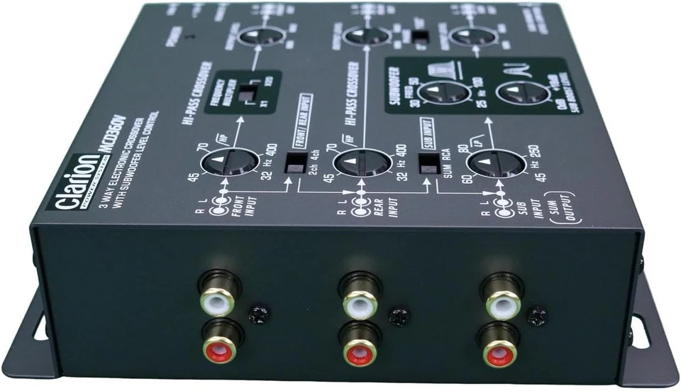 CLARION MCD360 6-CHANNEL POWER SYSTEM 3-WAY ACTIVE CROSSOVER w/ SUBWOOFER LEVEL - Image 4 of 4