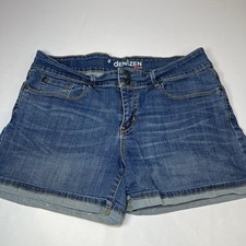 Denizen Levis Women's Size 14 Shorts High Rise Blue Denim Jean 4  Inseam