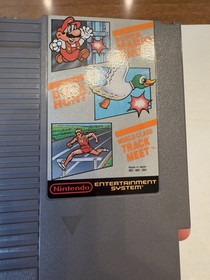 Super Mario Bros. Duck Hunt World Class Track Meet Nintendo NES w/Manual & Cover