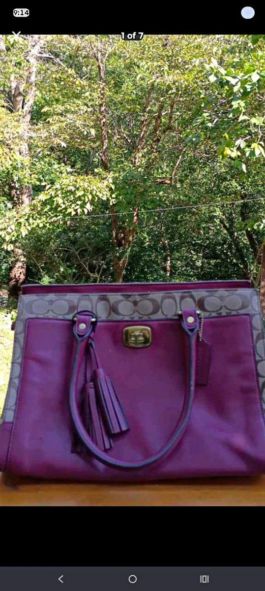 Coach Tote Purple Bags & Handbags for Women for sale | eBay
