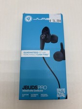 JLAB JBuds Pro Signature Earbuds Titanium 10mm Drivers Music Control Black