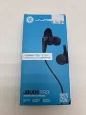 JLAB JBuds Pro Signature Earbuds Titanium 10mm Drivers Music Control Black