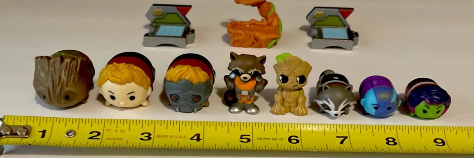Marvel Tsum Tsum Guardianes de la Galaxia Juego de 11 Figuras y Soporte Disney Foto 2 de 4