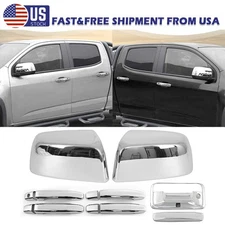 For 2015-2022 Chevy Colorado Chrome Top Mirror+Door Handle + Tailgate Covers US