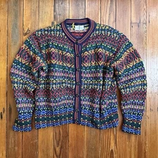 Vintage 80s United Colors of Benetton knit cardigan button up sweater