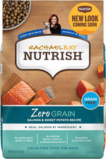 Rachael Ray Zero Grain Dog Food Salmon  Sweet Potato Recipe Grain-Free 23lb Bag