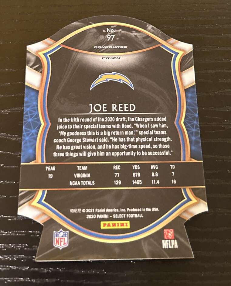 2020 Panini Select Joe Reed Rookie Concourse Orange Die Cut | eBay