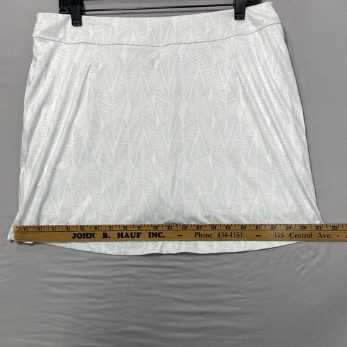 Large GREG NORMAN White $79 Play Dry GOLF Stretch Knit Wicking Skort NWT New L - Picture 12 of 13