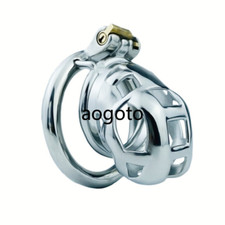 Stainless Steel Cobra Male Chastity Device Small Cage Men Metal Locking Belt