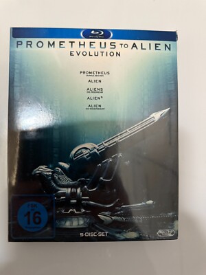 PROMETHEUS TO ALIEN EVOLUTION ( Teile 1 - 5 der Alien Saga ) auf 5 Blu Rays NEU