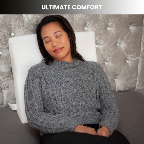 Large Acid Reflux Flex Support Bed Wedge Pillow with Luxury Quilted Cover - Picture 10 of 11